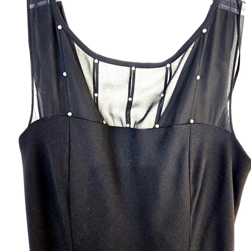 Womens misses dress size 6 black S small lined Jones Wear sleeveless